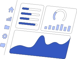 Analytics on tablet screen